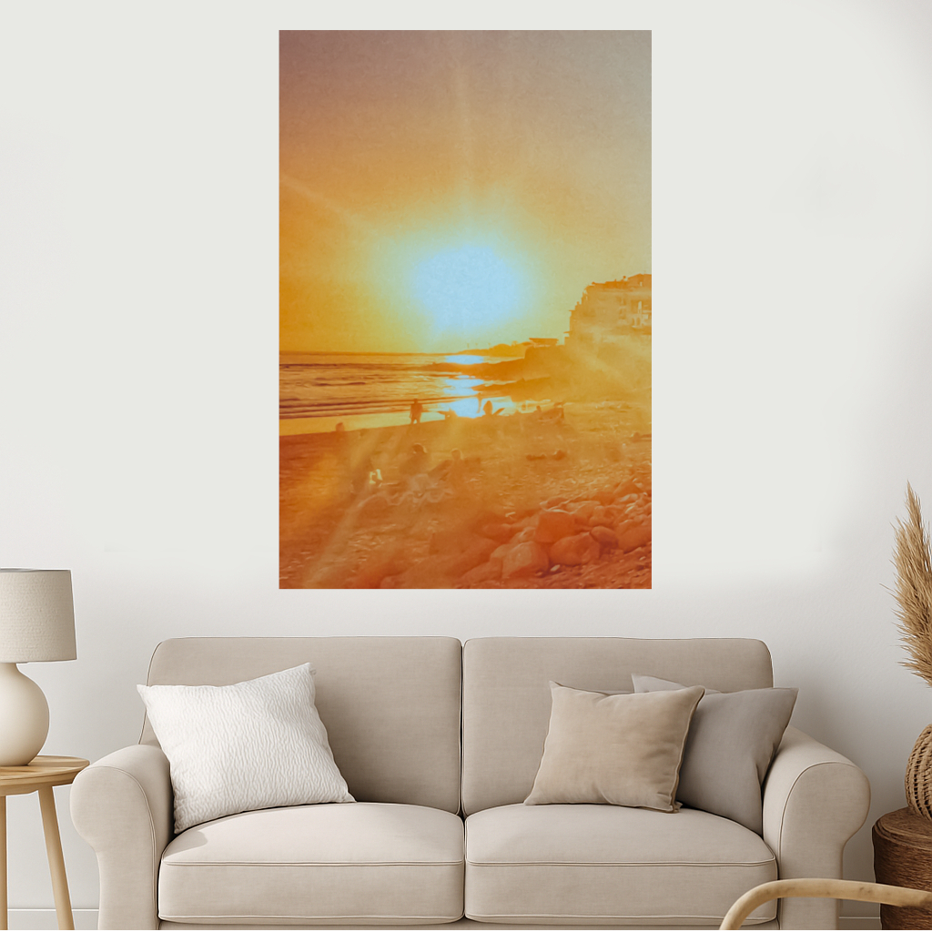 Seaside Beach Sunset Morocco | Canvas Photo Print - Image 3