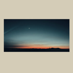 Agafay Desert Sunset Moon Venus | Canvas Photo Print