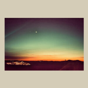 Agafay Desert Sunset Moon Venus | Matte Paper Photo Print