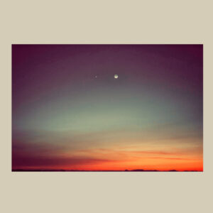 Agafay Desert Sunset Moon Venus | Matte Paper Photo Print