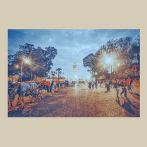 Kutubiyya Mosque Marrakesh Morocco | Matte Paper Photo Print