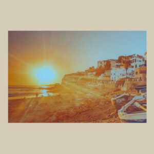 Seaside Sunset Fishing Village Morocco | Matte Paper Photo Print