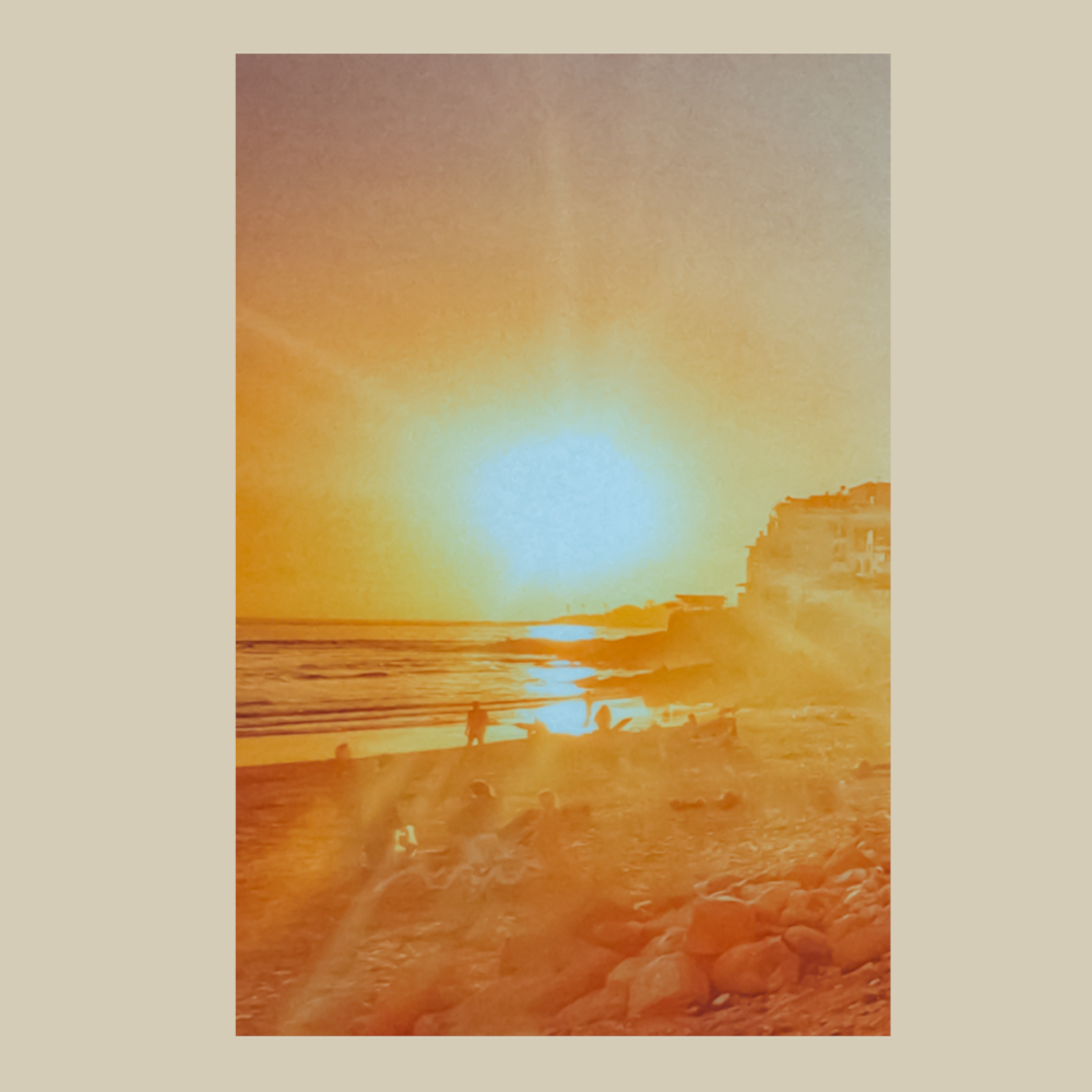 Seaside Beach Sunset Morocco | Canvas Photo Print
